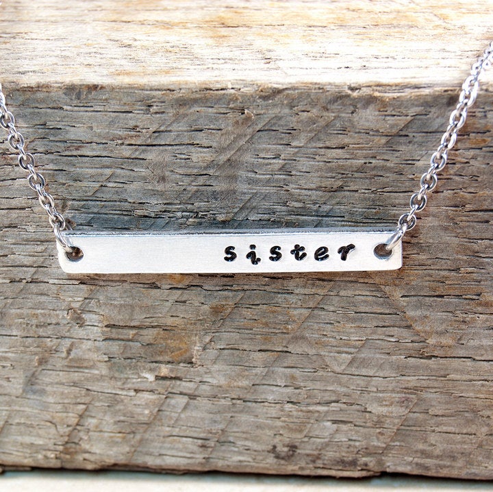 Personalized Bar Necklace, perfect for Brides Maids, friends, sisters,