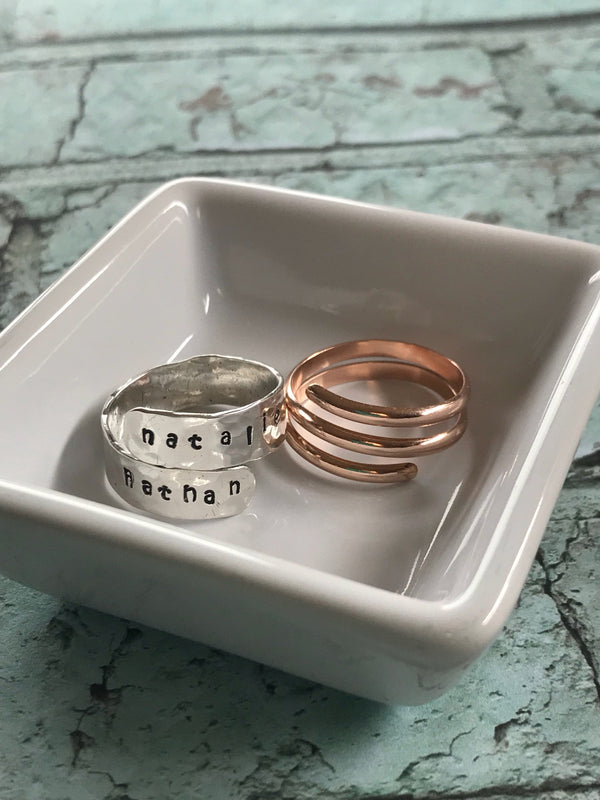 Personalized Mothers Ring, Personalized Wrap Ring, Custom Wrap Ring, Mothers Name Ring