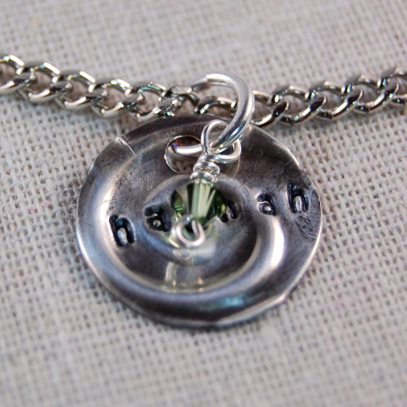 Personalized Necklace, Mothers Necklace, Sterling Silver, Personalized Pendant, Sweetheart Necklace