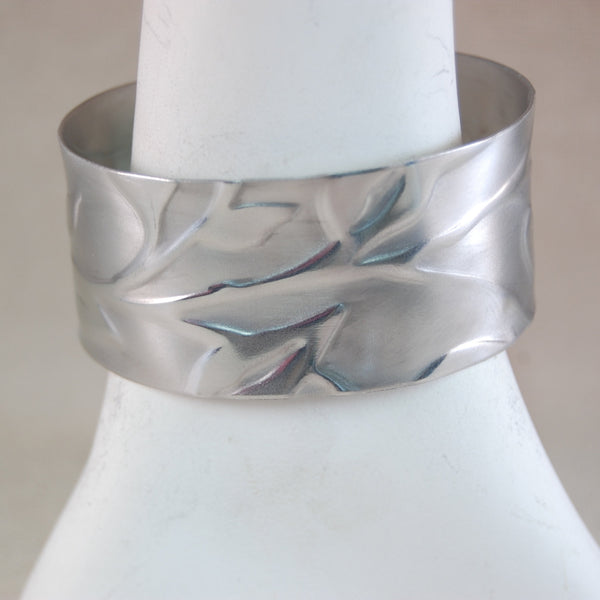 Leaf Textured Cuff Bracelet