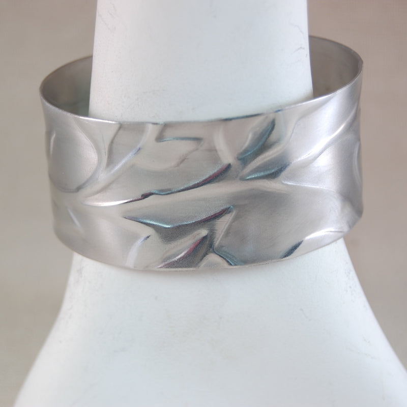 Leaf Textured Cuff Bracelet