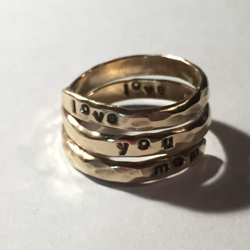 Personalized Mothers Ring 14K Gold Filled Mothers Ring Grandmothers Ring Personalized Wrap Ring Name Ring