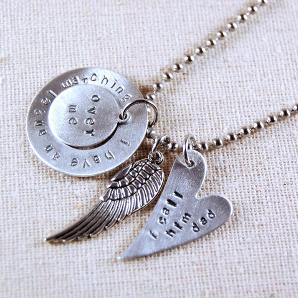 Memory Necklace 30" Stainless Steel Ball Chain with Aluminum Charms