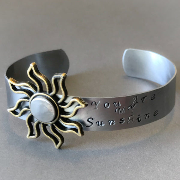 You Are My Sunshine Cuff Bracelet
